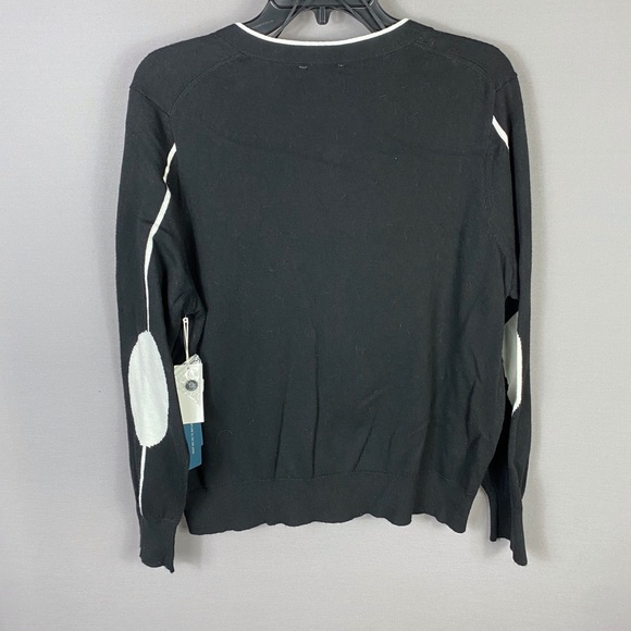 Court & Rowe Ivy League Victoria Sweater Cardigan in Rich Black Size Lar… - Picture 5 of 9